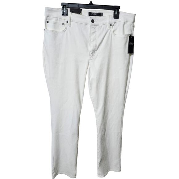 Lauren Ralph Lauren Mid-Rise Straight Leg Super Stretch Premier Jeans Size 16 - Picture 4 of 8